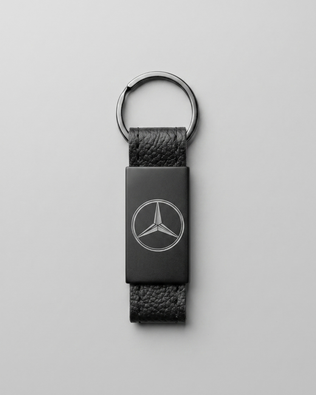 Mercedes Deri Metal Anahtarlık Şık Sade Oto Anahtarlık