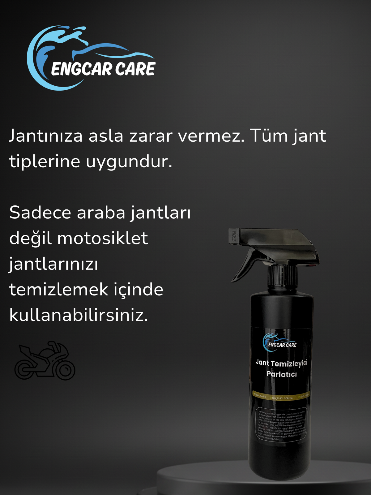 Jant Temizleyici Sprey - Yüksek Kalite Balata Tozu ve Demir Tozu Sökücü Temizleme Spreyi 500Ml