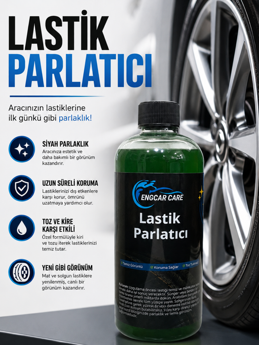 Lastik Parlatıcı Koruyucu Jel 500ml Yüksek Kalite - Uzun Kalıcılık - Premium Kalite